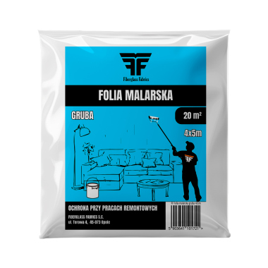Folia malarska FF 4x5m GRUBA