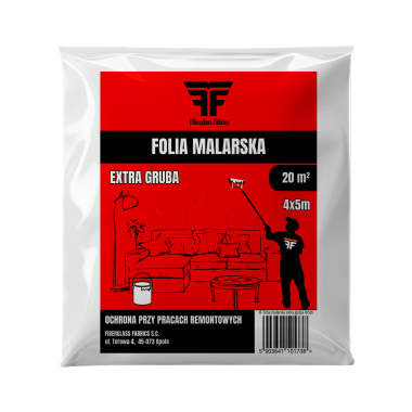 Folia malarska FF 4x5m EXTRA GRUBA